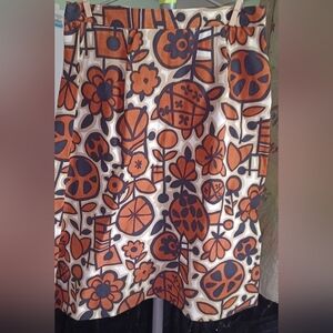 Hippie flower power vintage skirt 28-in waist